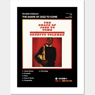 Ornette Coleman - The Shape Of Jazz To Come Tracklist Album Posters and Art